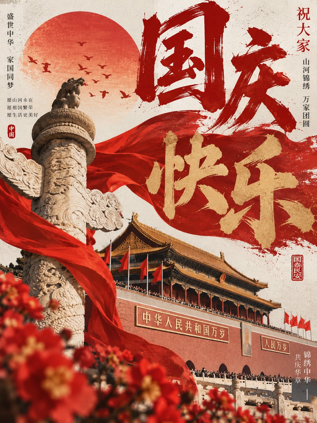 复盛空压机祝新老用户2026年国庆快乐！